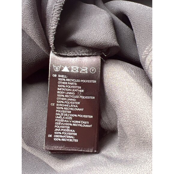 H&M Conscious Collection Fit & Flare Dress Size 4 Black & Gray Sleeveless - Picture 4 of 5